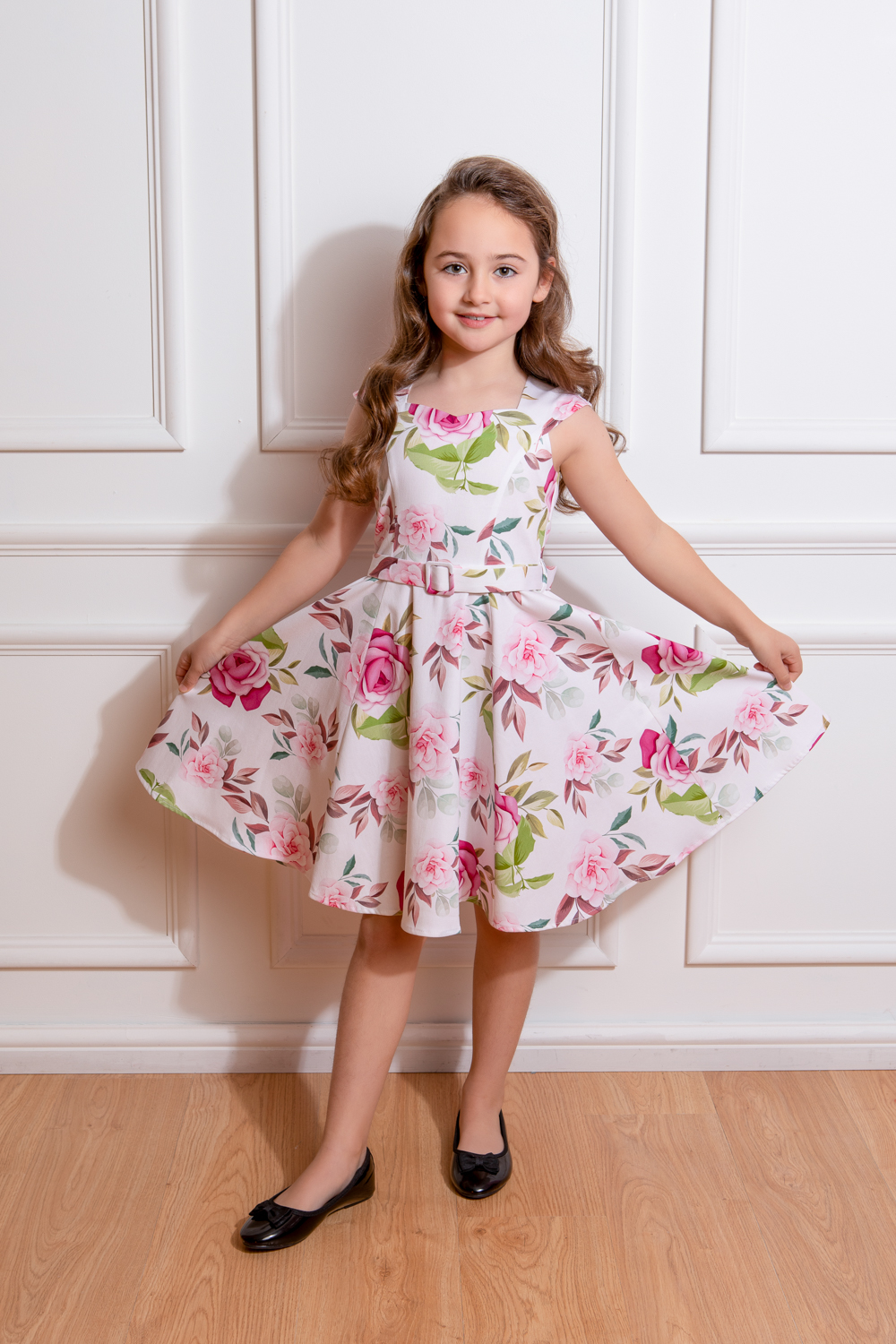 Girls Rose Paradise Swing Dress